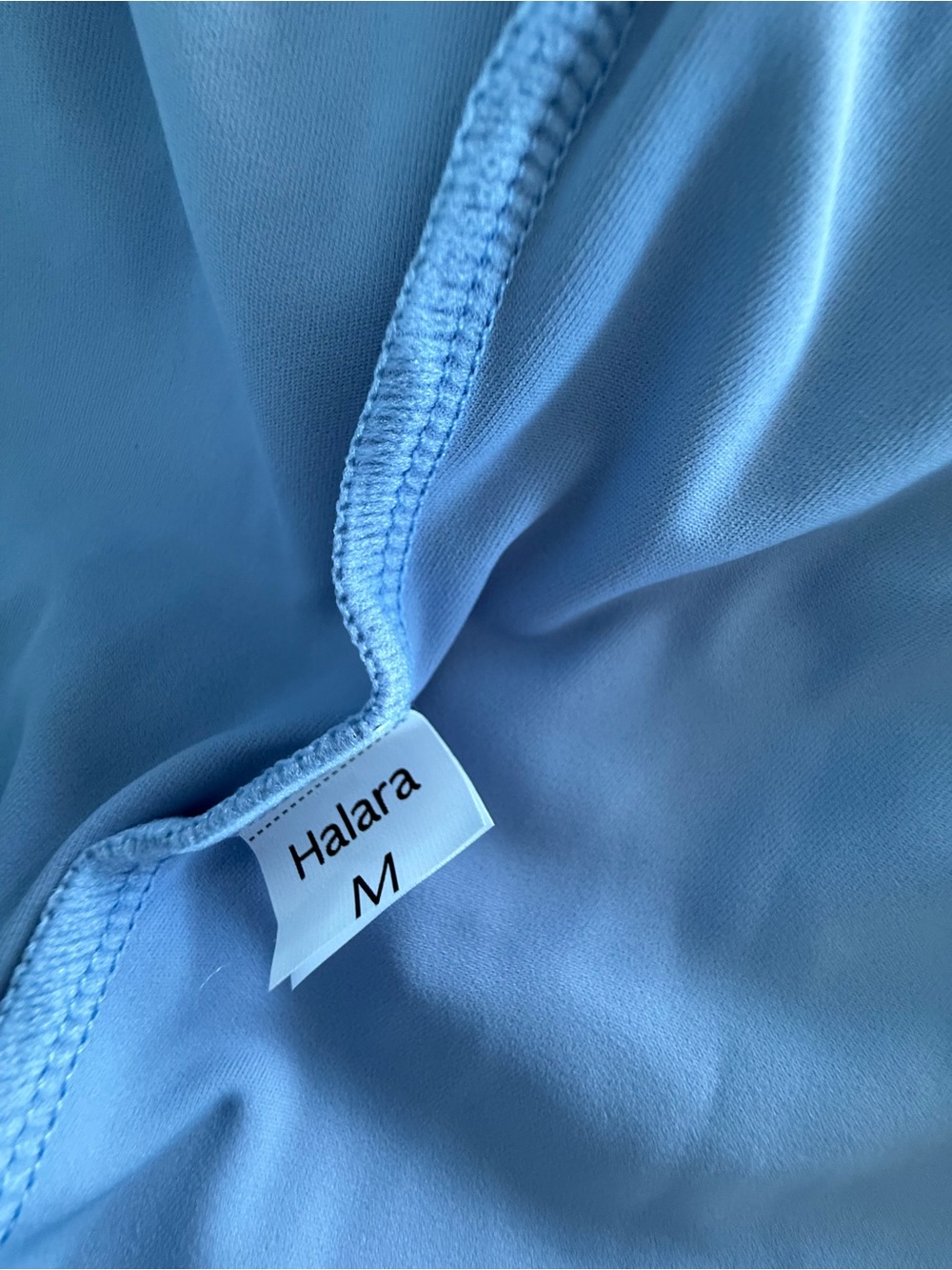 Halara Square Neck Ruched Lace Up Maxi Dress Blue NEW Medium M - Picture 5 of 5